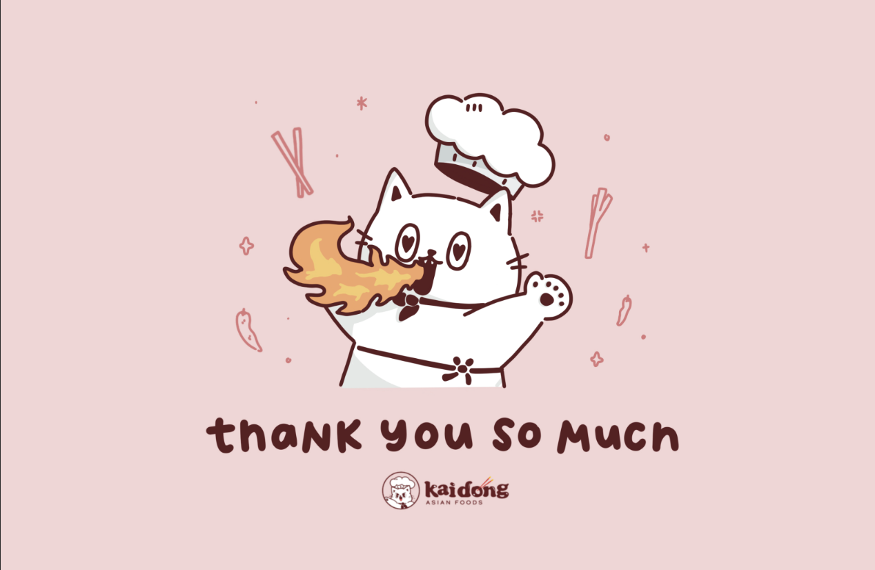 kai dong OG thank you card